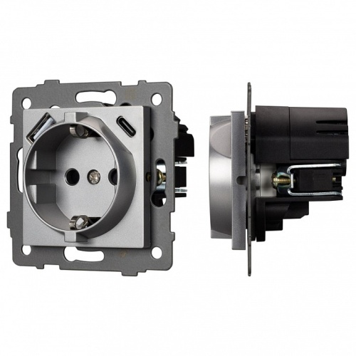 Розетка с заземлением и 2хUSB type A и C, без рамки Arlight SCT 049831 в Нижнем Новгороде