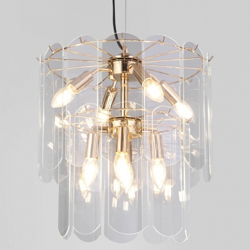 Подвесная люстра Eurosvet Claire 60170/8 золото в Нижнем Новгороде