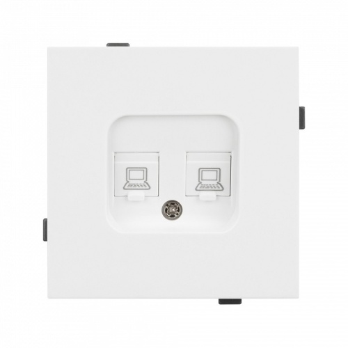 Розетка двойная Ethernet RJ-45 и со шторками, без рамки Arlight SCT-TENDO 054100 в Нижнем Новгороде фото 2