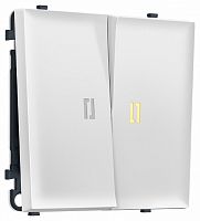 Выключатель двухклавишный с подсветкой без рамки Ambrella Volt MS MS124010 в Нижнем Новгороде