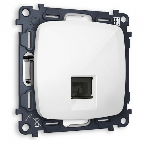 Розетка Ethernet RJ-45 и со шторками, без рамки Ambrella Volt OMEGA MO112005 в Нижнем Новгороде