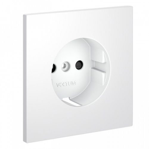 Накладка для розетки с заземлением и со шторками Voltum S70 VLS000702 в Нижнем Новгороде фото 3