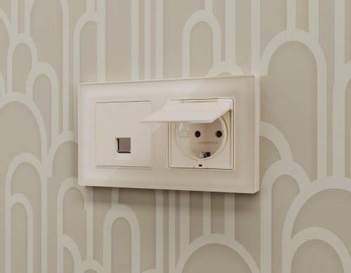 Розетка телефонная RJ-11 со штрокой, без рамки Ambrella Volt ALFA MA332030 в Нижнем Новгороде фото 2