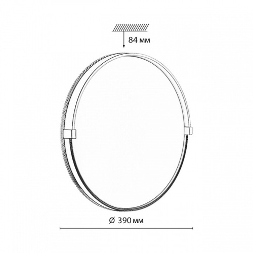 Накладной светильник Sonex Olidi Black 7647/DL в Ртищево фото 4