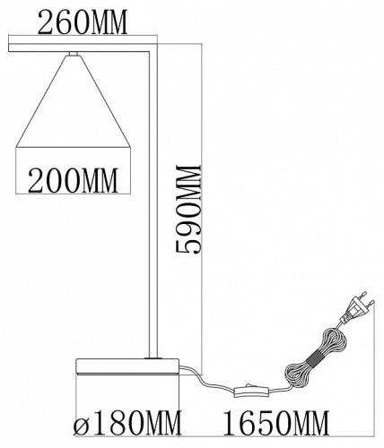 Настольная лампа декоративная Moderli Omaha V11594-1T в Нижнем Новгороде фото 5