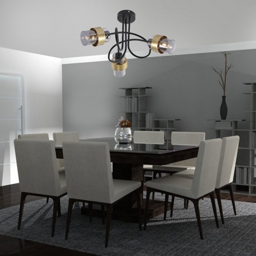 Люстра на штанге Escada  1139/3P Black/Gold в Нижнем Новгороде фото 3