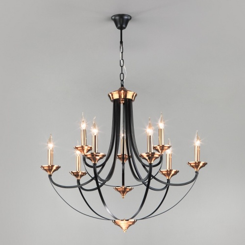 Подвесная люстра Eurosvet Lazzaro 60098/9 черный в Нижнем Новгороде фото 5