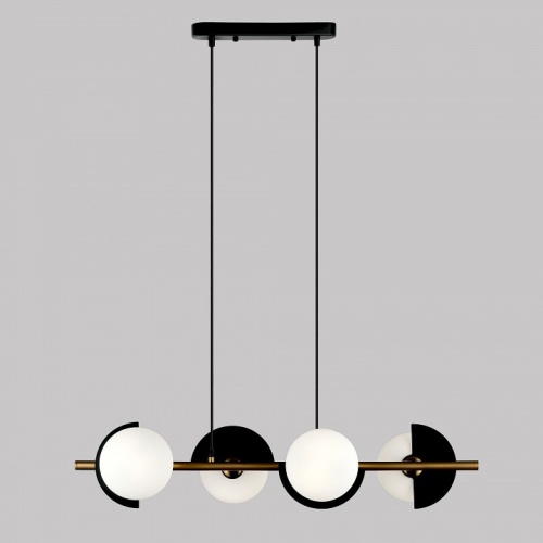 Подвесная люстра Eurosvet Moity 70149/4 черный/латунь в Нижнем Новгороде фото 6