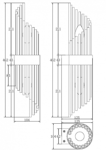 Накладной светильник Maytoni Frame MOD174WL-02G в Нижнем Новгороде фото 3