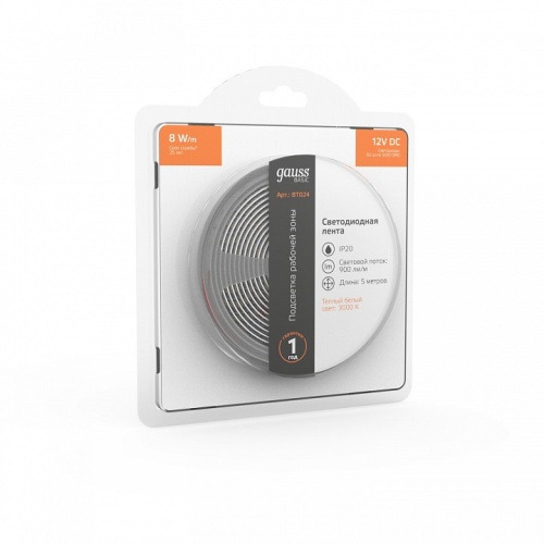Лента светодиодная Gauss Basic BT024 в Нижнем Новгороде фото 5
