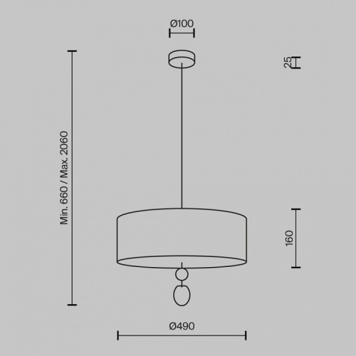 Подвесной светильник Maytoni  MOD437PL-05B в Нижнем Новгороде фото 4