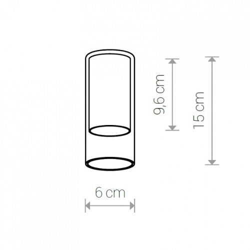 Плафон Nowodvorski Cameleon Cylinder S TR/BL 8544 в Заречном фото 2