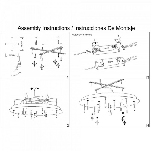 Подвесная люстра Mantra Boomerang 9372+9245 (14L) в Нижнем Новгороде фото 9
