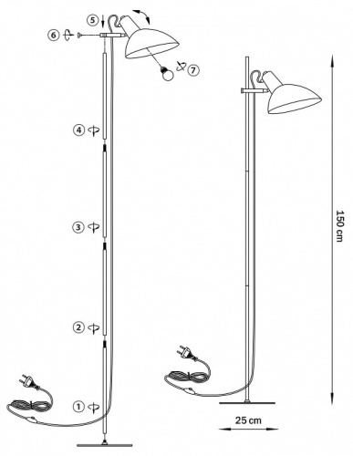 Торшер Lightstar Loft 765747 в Нижнем Новгороде фото 2