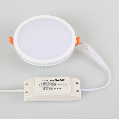 Светодиодная панель LTD-135SOL-20W Warm White (Arlight, IP44 Пластик, 3 года) в Перми фото 10