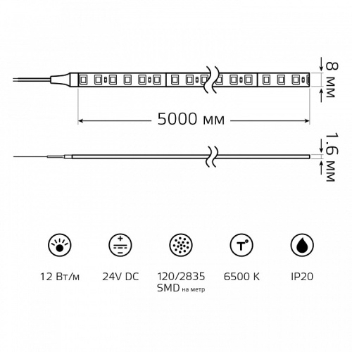Лента светодиодная Gauss  23637052010 в Нижнем Новгороде фото 7