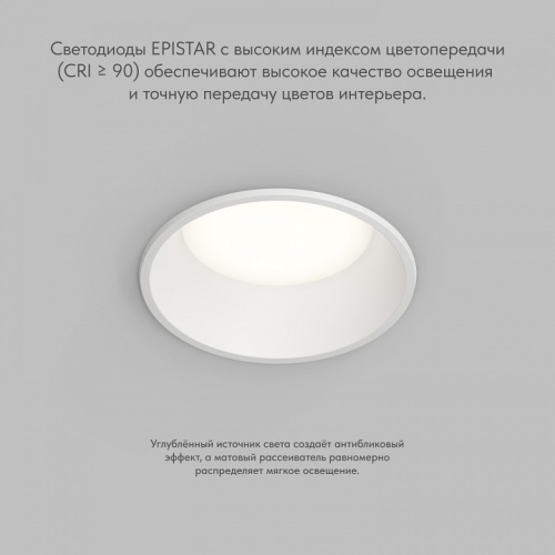 Встраиваемый светильник Denkirs TRIM DK2450-WH в Нижнем Новгороде фото 3