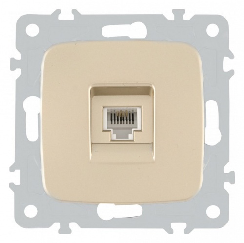 Розетка телефонная RJ-11 без рамки Arte Milano am-205 205.51-1.shampan в Нижнем Новгороде