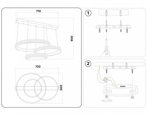 Подвесной светильник Ambrella Light FA FA6161 в Нижнем Новгороде фото 2