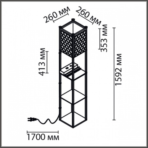 Торшер с полкой Lumion Practic 8093/1F в Нижнем Новгороде фото 11