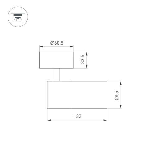 Светильник SP-ARTEMIS-SURFACE-FLAP-R55-12W Day4000 (WH, 8-80 deg, 230V) (Arlight, IP20 Металл, 5 лет) в Гагарине фото 3