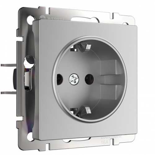 Розетка с заземлением и со шторкой, без рамки Werkel  W1171106 в Нижнем Новгороде