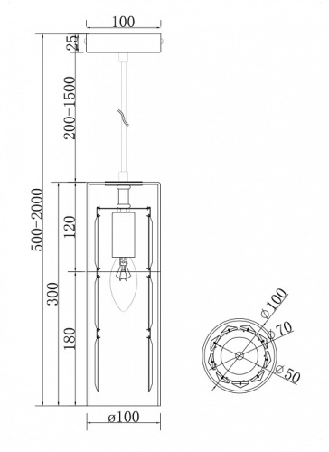 Подвесной светильник Maytoni Wonderland MOD313PL-01G в Нижнем Новгороде фото 2