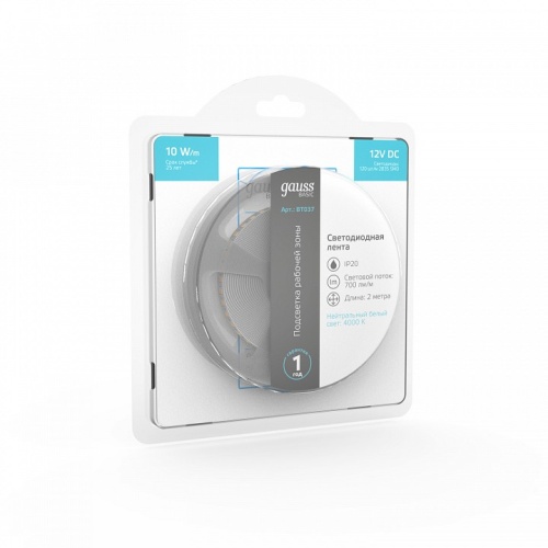 Лента светодиодная Gauss Basic BT037 в Нижнем Новгороде фото 5