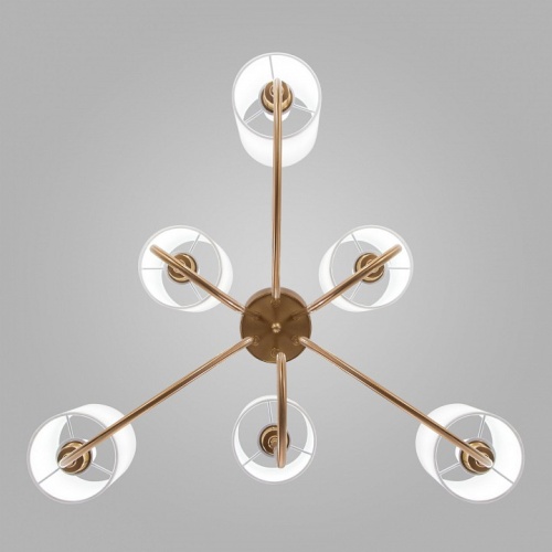 Люстра на штанге Eurosvet Abbey 60164/6 латунь в Нижнем Новгороде фото 5