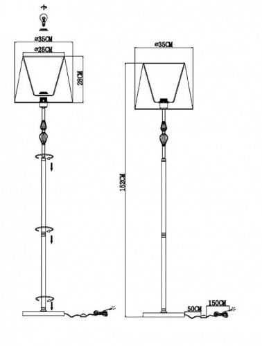 Торшер EVOLUCE Balnea SLE1116-105-01 в Княгинино фото 5