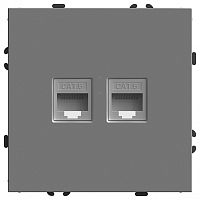 Розетка двойная Ethernet RJ-45 без рамки Stekker Эмили 49952 в Нижнем Новгороде