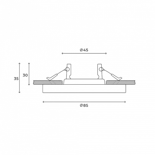 Встраиваемый светильник Hesby Lighting Clarity HSBL_0133 в Нижнем Новгороде фото 3