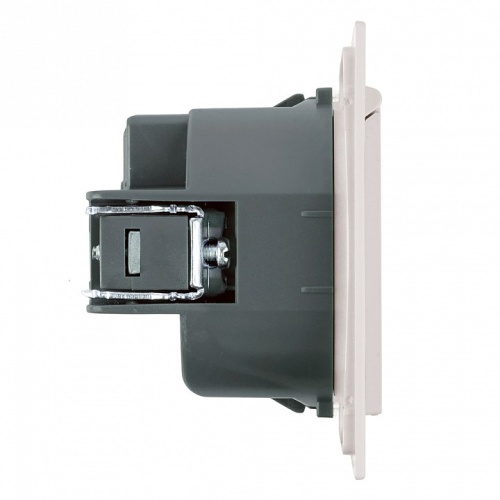 Розетка двойная с заземлением и со шторками, с крышкой Stekker Мия 50485 в Нижнем Новгороде фото 4