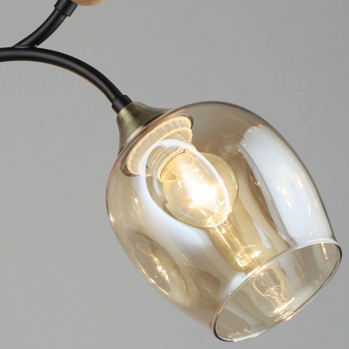 Люстра на штанге 02009-0.3-03 AB+BK в Нижнем Новгороде фото 3