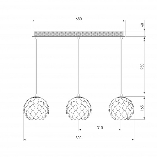 Подвесной светильник Bogate's Cedro 304/3 в Нижнем Новгороде фото 3