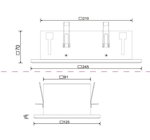 Встраиваемый светильник Maytoni Metal Modern DL008-2-02-W в Ревде фото 6