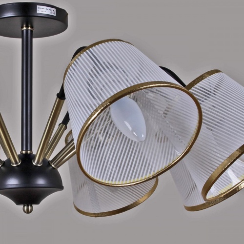 Люстра на штанге ILLUMICO  IL0344-8CSQ-79 BK AB в Нижнем Новгороде фото 3