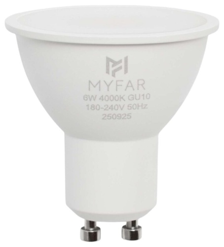 Лампа светодиодная MyFar Базиc GU10 GU10 6Вт 4000K MB1202GU10-6W4K в Нижнем Новгороде
