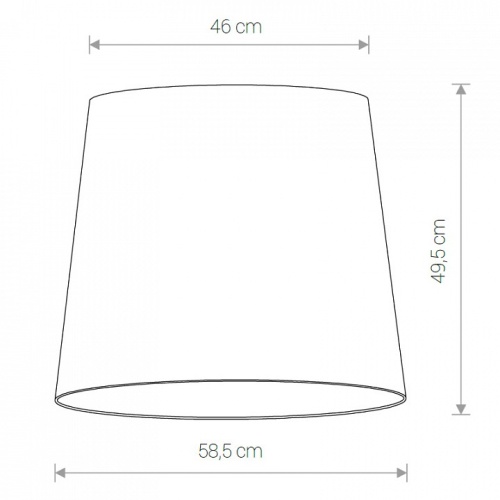 Плафон текстильный Nowodvorski Cameleon Cone L WH 8408 в Бородино фото 2