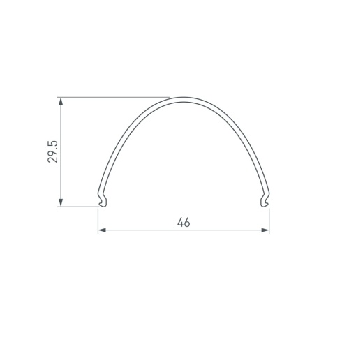 Экран ARH-LINE-B-3652-2000 OPAL (Arlight, Пластик) в Карачеве