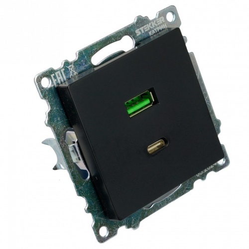 Розетка 2хUSB type A и C без рамки Stekker Катрин 50055 в Нижнем Новгороде фото 5