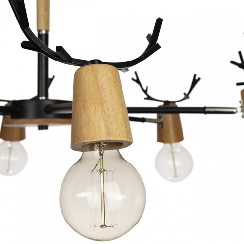 Люстра на штанге Loft it Sven 10024/6 Black в Нижнем Новгороде фото 4