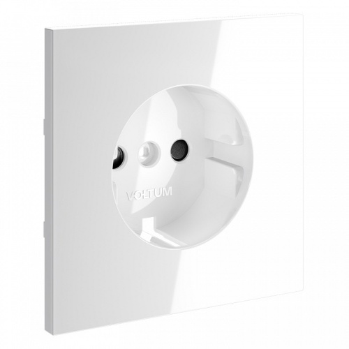 Накладка для розетки с заземлением и со шторками Voltum S70 VLS000701 в Нижнем Новгороде фото 3