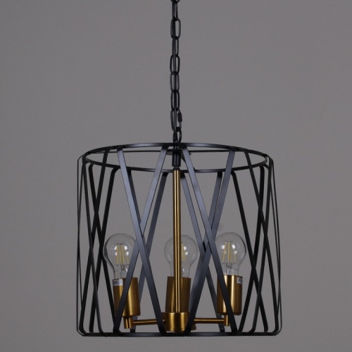 Подвесной светильник ILLUMICO  IL1023-3PB-05 BK GD в Нижнем Новгороде фото 5