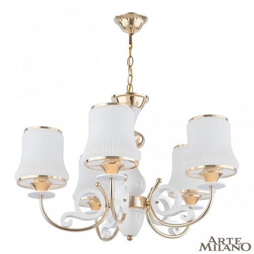 Подвесная люстра Arte Milano Florentia-1097 301097/5 Wh/Gd в Нижнем Новгороде фото 12