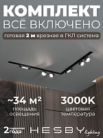 Комплект трековый Hesby Lighting Skylite №14 HSBL_kompl_S014_VL2B3K в Нижнем Новгороде