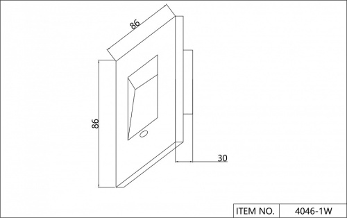 Встраиваемый светильник Favourite Nox 4046-1W в Нижнем Новгороде фото 4