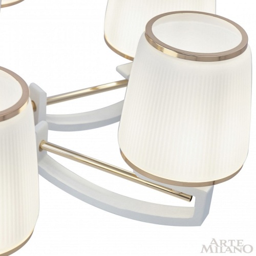 Подвесная люстра Arte Milano Florentia-2457 302457/8 Wh/Gd в Нижнем Новгороде фото 4