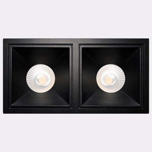 Встраиваемый светильник Italline IT06-6020 IT06-6020 black 4000K - 2 шт. + IT06-6022 black в Нижнем Новгороде