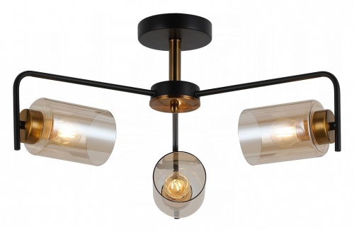 Люстра на штанге ILLUMICO  IL8248-3COU-79 BK GD в Нижнем Новгороде